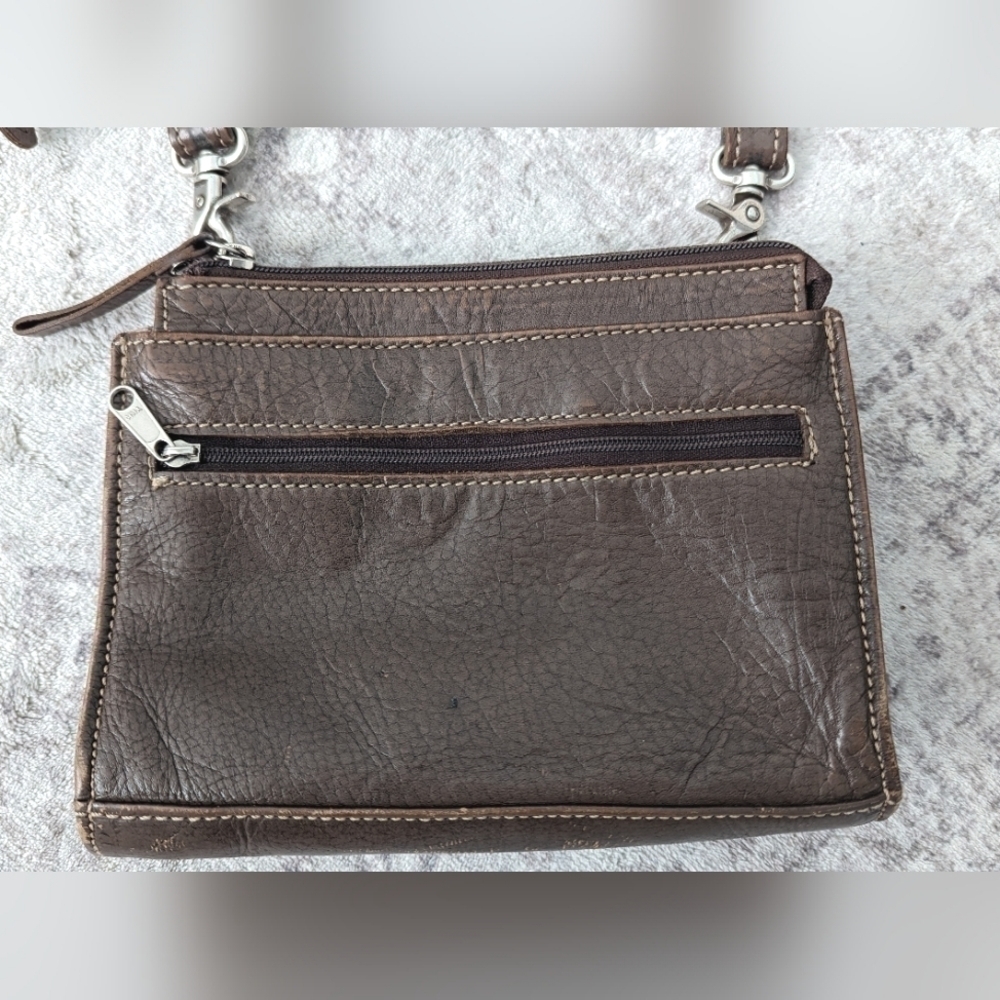 American West Genuine leather Western / Boho crossbody . - Picture 7 of 16
